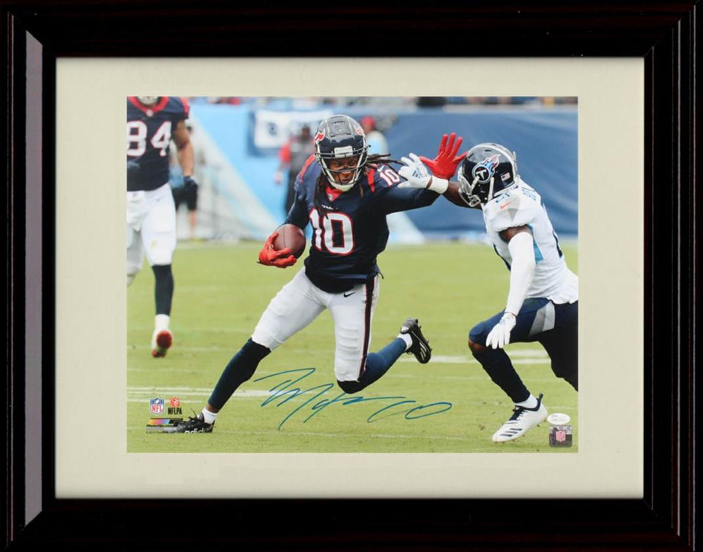 Unframed DeAndre Hopkins - Houston Texans Autograph Promo Print - Running The Ball Unframed Print - Pro Football FSP - Unframed   