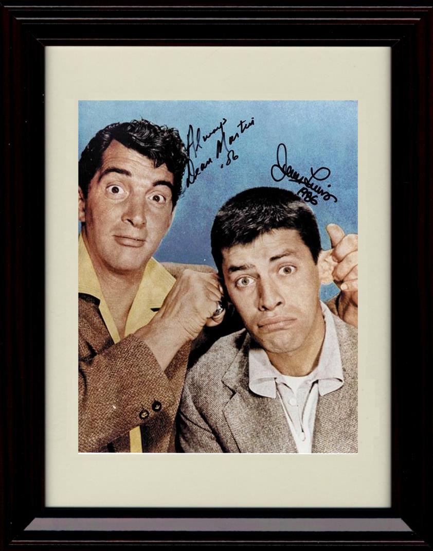 Unframed Dean Martin and Jerry Lewis Autograph Promo Print - Close Up Unframed Print - Movies FSP - Unframed   