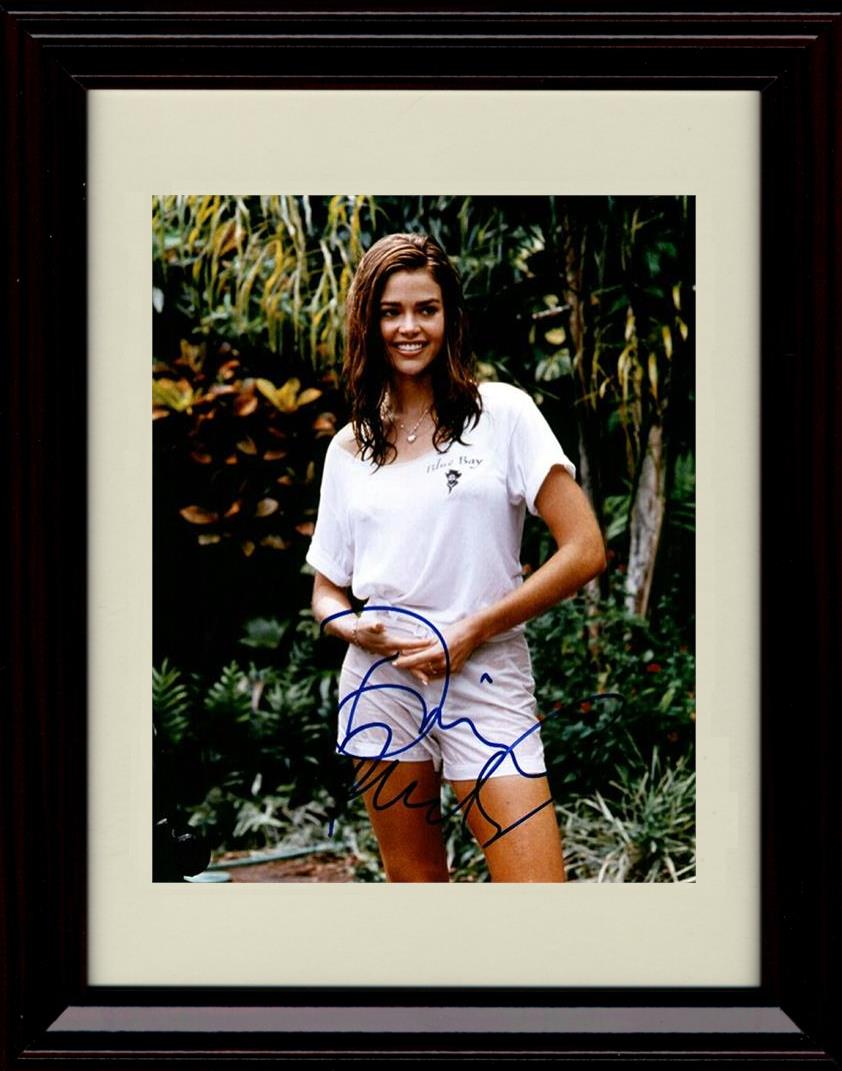 Unframed Denise Richards Autograph Promo Print - Blue Bay White Outfit Unframed Print - Movies FSP - Unframed   