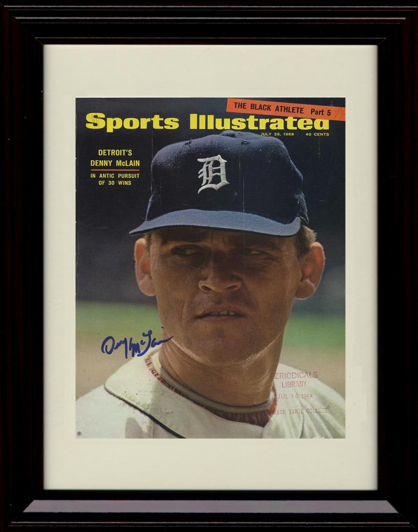 Unframed Denny McClain - 1968 Sports Illustrated - Detroit Tigers Autograph Replica Print Unframed Print - Baseball FSP - Unframed   