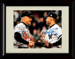 Framed 8x10 Derek Jeter and Cal Ripken - Last Game At Yankee Stadium - New York Yankees Autograph Replica Print Framed Print - Baseball FSP - Framed   