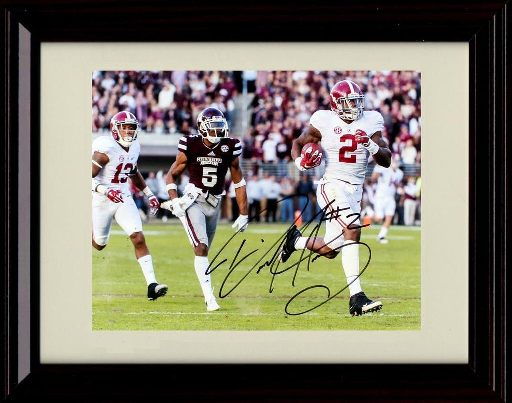 Unframed Derrick Henry Autograph Promo Print - Alabama Crimson Tide- TD Run Unframed Print - College Football FSP - Unframed   