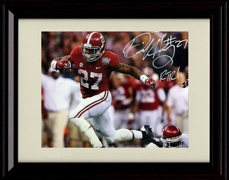 Framed 8x10 Derrick Henry Autograph Promo Print - Alabama Crimson Tide RTR- Landscape Framed Print - College Football FSP - Framed   