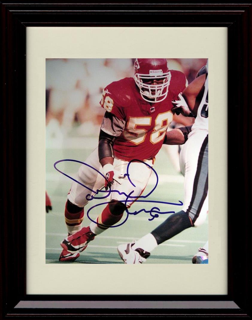 Unframed Derrick Thomas - Kansas City Chiefs Autograph Promo Print - Running Shot 1999 Unframed Print - Pro Football FSP - Unframed   