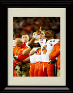 Unframed Deshaun Watson Autograph Promo Print - Clemson Tigers- Pointing to the Heavens Unframed Print - College Football FSP - Unframed   