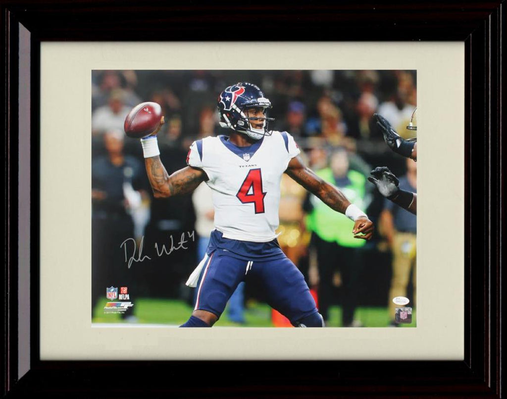 Unframed Deshaun Watson - Houston Texans Autograph Promo Print - Passing Unframed Print - Pro Football FSP - Unframed   