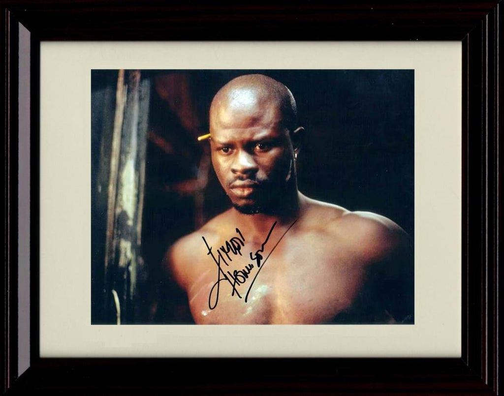 Unframed Djimon Hounsou Autograph Promo Print - Close Up Black Background Unframed Print - Movies FSP - Unframed   