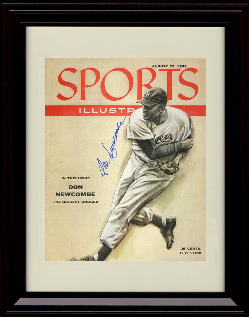 Unframed Don Newcombe - 1955 Sports Illustrated Signed - Los Angeles Dodgers Autograph Replica Print Unframed Print - Baseball FSP - Unframed   