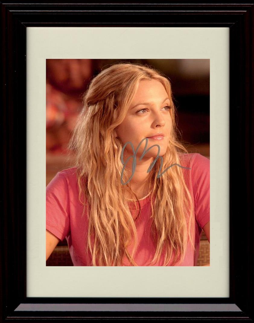 Unframed Drew Barrymore Autograph Promo Print - Long Hair Unframed Print - Movies FSP - Unframed   