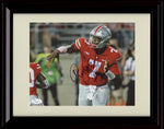 Framed 8x10 Dwayne Haskins Autograph Promo Print - Ohio State- Posing Framed Print - College Football FSP - Framed   