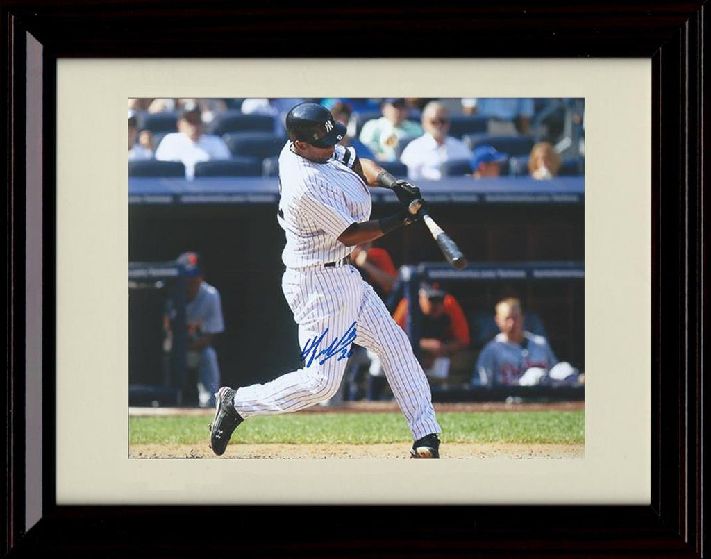 Unframed Eduardo Nunez - Swing - New York Yankees Autograph Replica Print Unframed Print - Baseball FSP - Unframed   