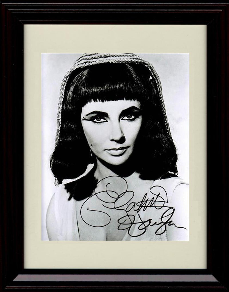 Unframed Elizabeth Taylor Autograph Promo Print - Headshot Unframed Print - Movies FSP - Unframed   