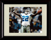 Unframed Emmitt Smith - Dallas Cowboys Autograph Promo Print - Arms Spread Out In Victory Unframed Print - Pro Football FSP - Unframed   