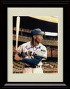 Framed 8x10 Ernie Banks - Profile With Bat - Chicago Cubs Autograph Replica Print Framed Print - Baseball FSP - Framed   