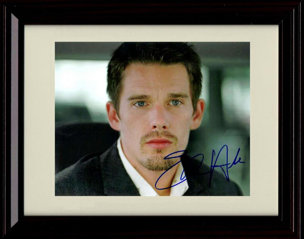 8x10 Framed Ethan Hawke Autograph Promo Print - Close Up Framed Print - Movies FSP - Framed   
