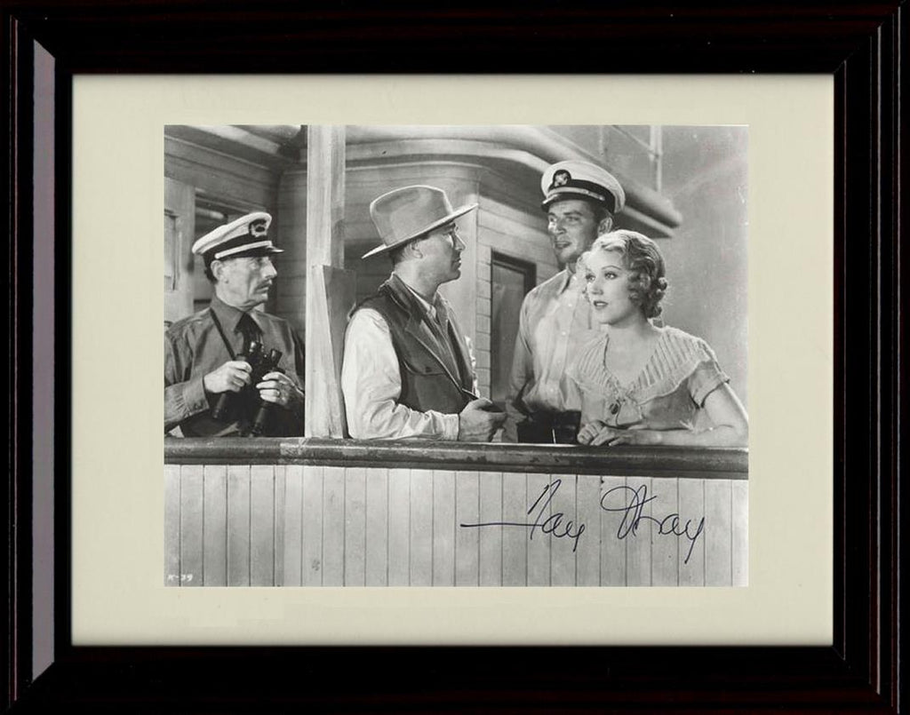 8x10 Framed Fay Wray Autograph Promo Print - Black and White Framed Print - Movies FSP - Framed   
