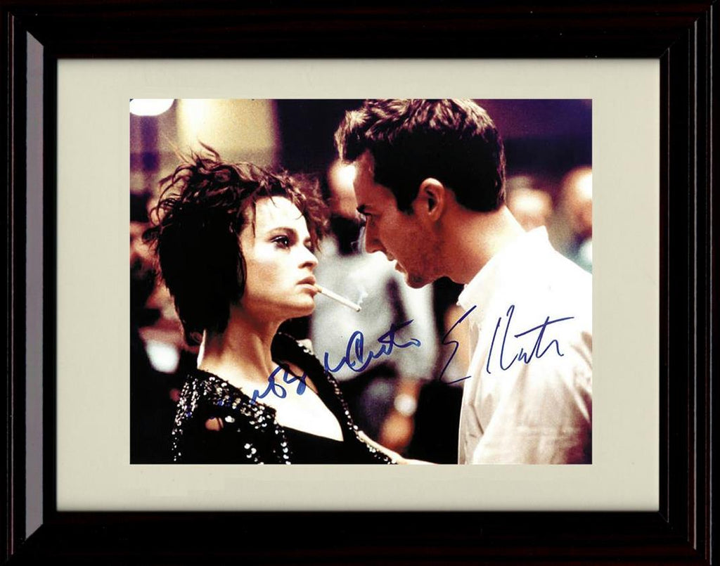 8x10 Framed Fight Club Autograph Promo Print - Norton & Carter Framed Print - Movies FSP - Framed   