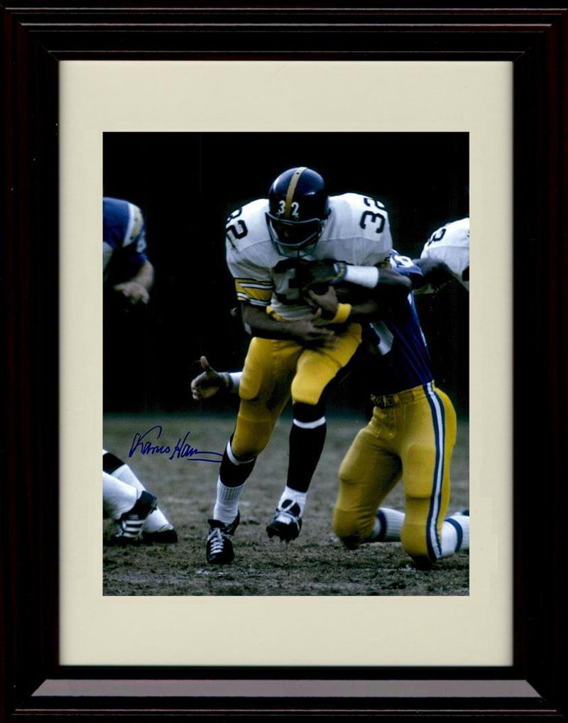 Unframed Franco Harris - Pittsburgh Steelers Autograph Promo Print - Running The Ball Unframed Print - Pro Football FSP - Unframed   