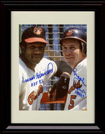 Unframed Frank and Brooks Robiinson - HOF 82 And 83 - Baltimore Orioles Autograph Replica Print Unframed Print - Baseball FSP - Unframed   