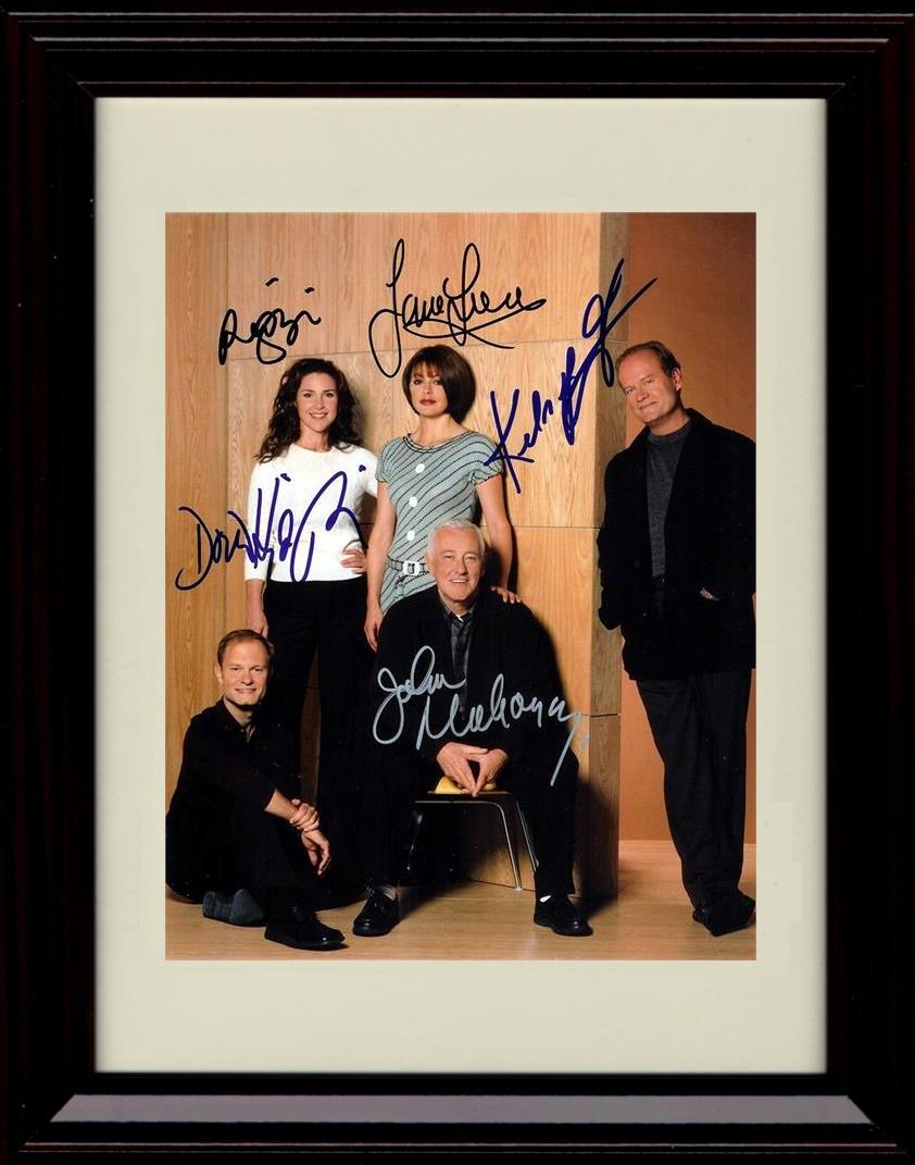 8x10 Framed Frasier Cast Autograph Promo Print - Portrait Framed Print - Television FSP - Framed   