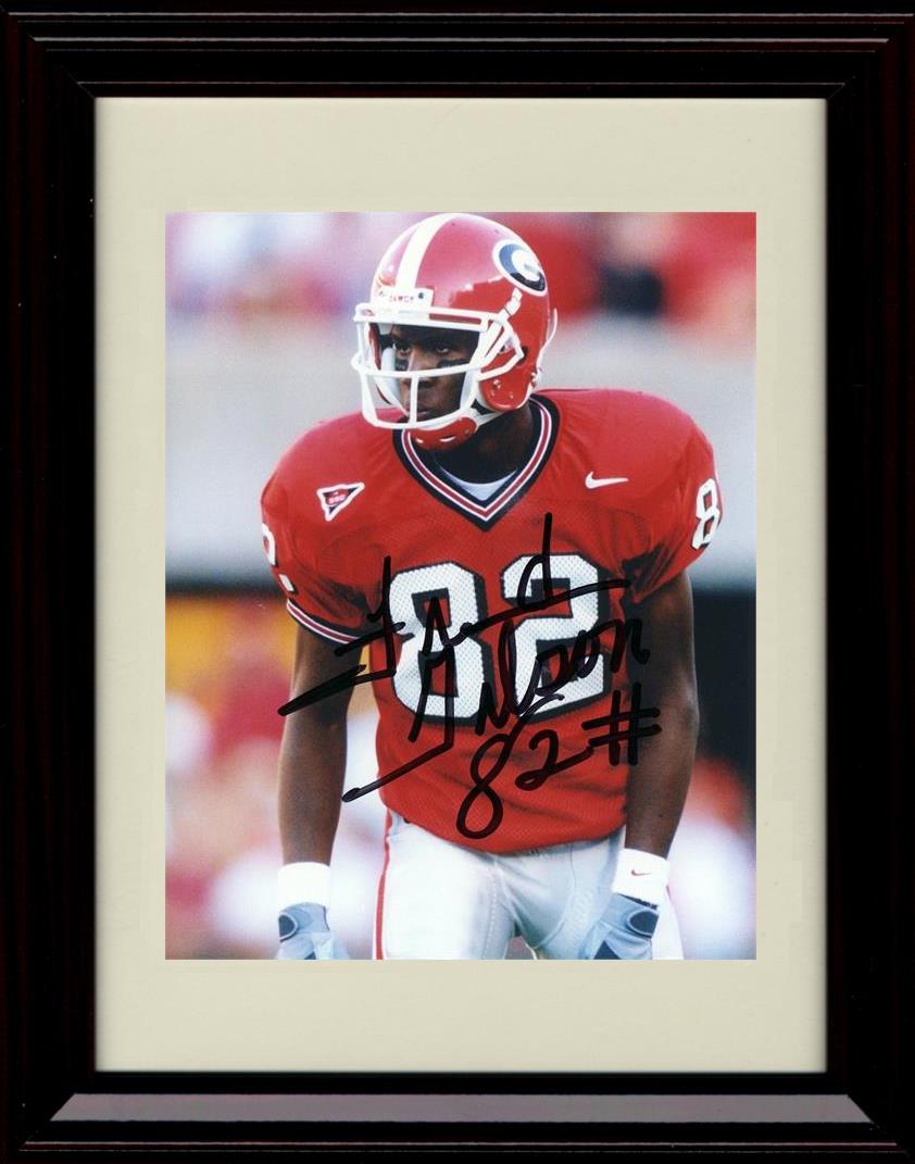 Unframed Fred Gibson Autograph Promo Print - Georgia Football- Ready and Waiting Unframed Print - College Football FSP - Unframed   