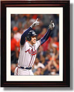 Framed 8x10 Braves - Freddie Freeman - WS Home Run Celebration Photo Framed Print - Baseball FSP - Framed   