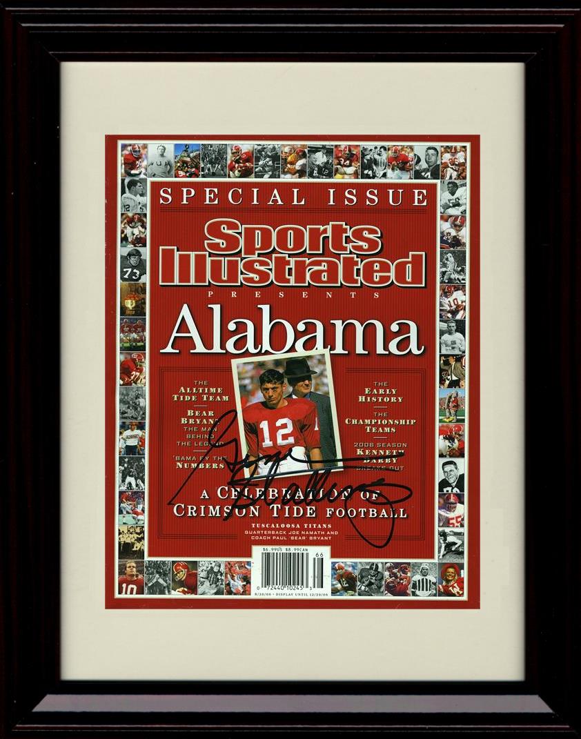 Framed 8x10 Gene Stallings Autograph Promo Print - Alabama Crimson Tide- SI Special Issue Framed Print - College Football FSP - Framed   