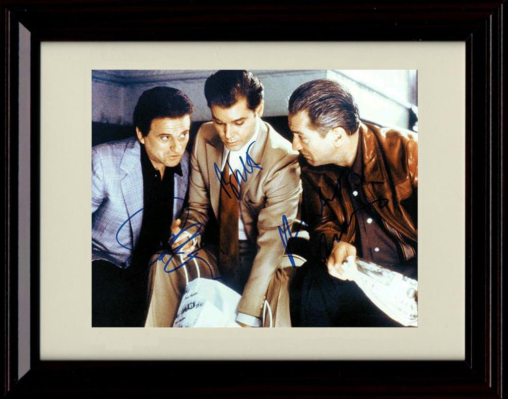 8x10 Framed Goodfellas Autograph Promo Print - 3 Cast Framed Print - Movies FSP - Framed   