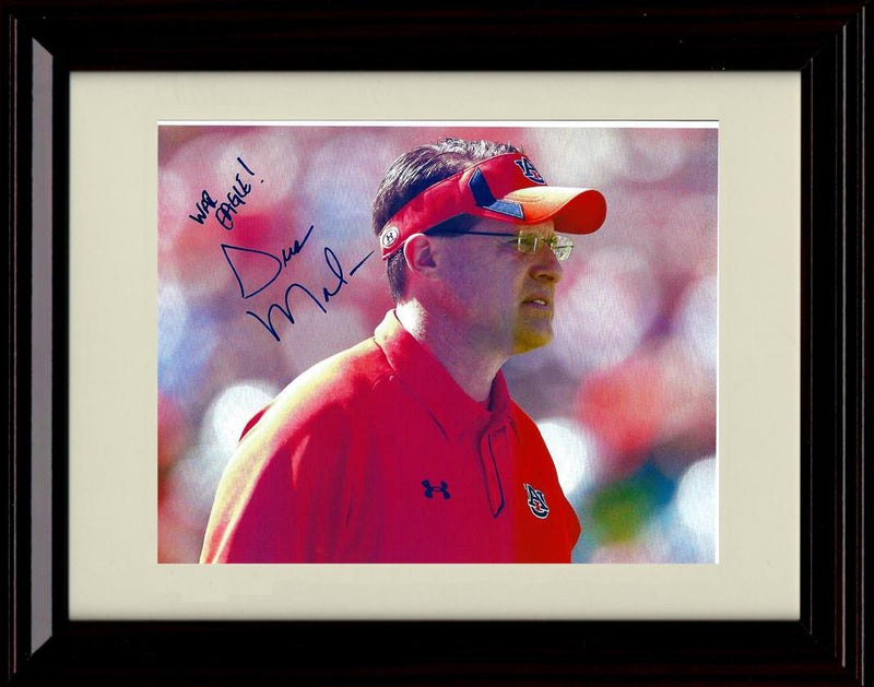 Framed 8x10 Gus Malazan Autograph Promo Print - Auburn Tigers- War Eagle Framed Print - College Football FSP - Framed   