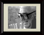 Framed 8x10 Harry Caray - Landscape - Black And White Close Up Hope You Enjoy Autograph Replica Print Framed Print - Baseball FSP - Framed   