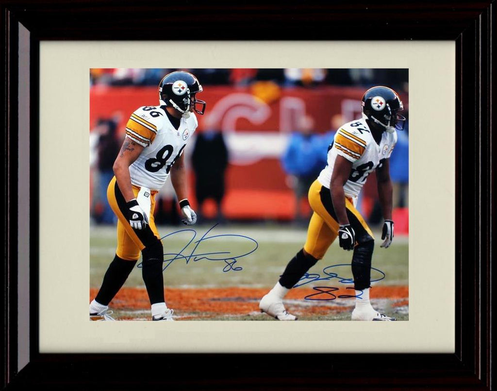 Unframed Hines Ward And Antwaan Randle El - Pittsburgh Steelers Autograph Promo Print - On The Field Unframed Print - Pro Football FSP - Unframed   