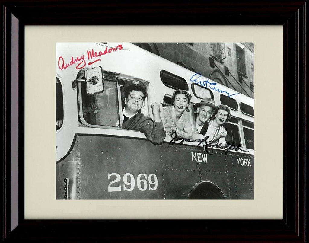 8x10 Framed Honeymooners Cast Autograph Promo Print - Landscape Framed Print - Television FSP - Framed   