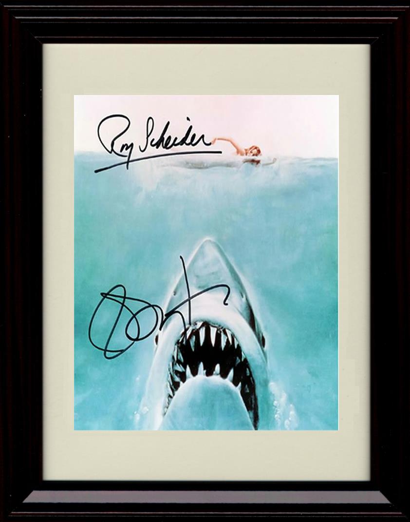 8x10 Framed Jaws Autograph Promo Print - Cast Swimming Girl Framed Print - Movies FSP - Framed   