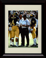 Framed 8x10 Jim Harbaugh Autograph Promo Print - Michigan Wolverines- With Coach Bo Framed Print - College Football FSP - Framed   