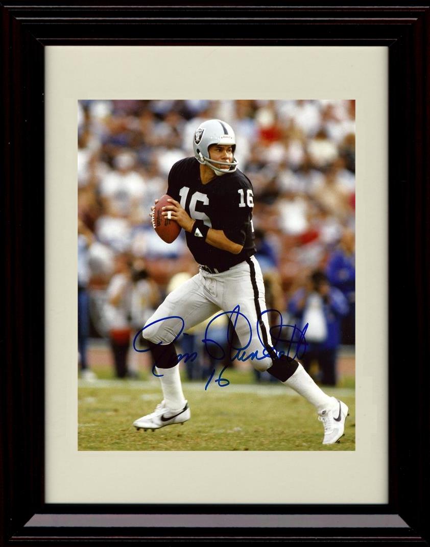 Unframed Jim Plunkett - Oakland Raiders Autograph Promo Print - Preparing To Pass Unframed Print - Pro Football FSP - Unframed   