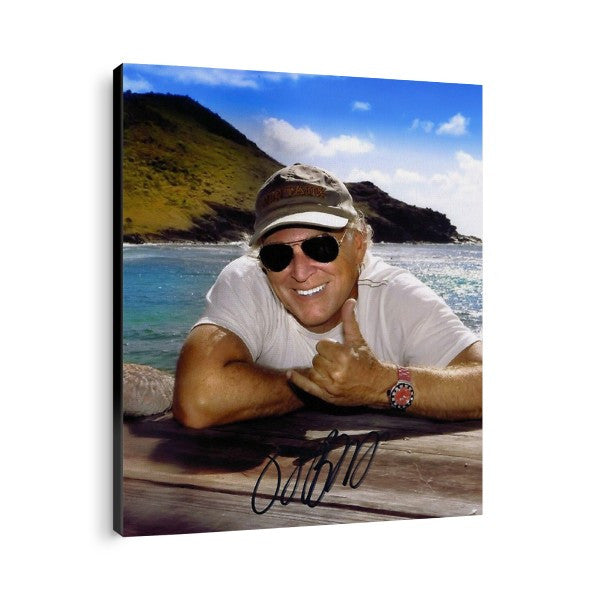 Floating Canvas Wall Art: Jimmy Buffett "Hang Loose" Print Floating Canvas - Music FSP - Floating Canvas   