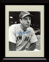 Framed 8x10 Joe Dimaggio - Best Wishes Serious Pose Black And White - New York Yankees Autograph Replica Print Framed Print - Baseball FSP - Framed   