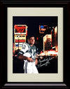 8x10 Framed Joe Namath - New York Jets Autograph Promo Print - Broadway Joe At Night Framed Print - Pro Football FSP - Framed   