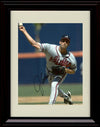 Framed 8x10 John Smoltz - Close Up Pitching - Atlanta Braves Autograph Replica Print Framed Print - Baseball FSP - Framed   