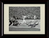 Framed 8x10 Johnny Bench - At Bat With HOF Black And White - Cincinatti Reds Autograph Replica Print Framed Print - Baseball FSP - Framed   