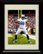 Unframed Joseph Fauria - Detroit Lions Autograph Promo Print - Endzone Celebration Unframed Print - Pro Football FSP - Unframed   