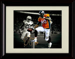 8x10 Framed Julius Thomas - Denver Broncos Autograph Promo Print - Knee Up With Spotlight Framed Print - Pro Football FSP - Framed   