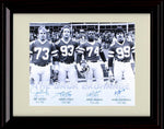 Unframed Klecko, Lyons, Salaam and Gastineau - New York Jets Autograph Promo Print - Sack Exchange Unframed Print - Pro Football FSP - Unframed   