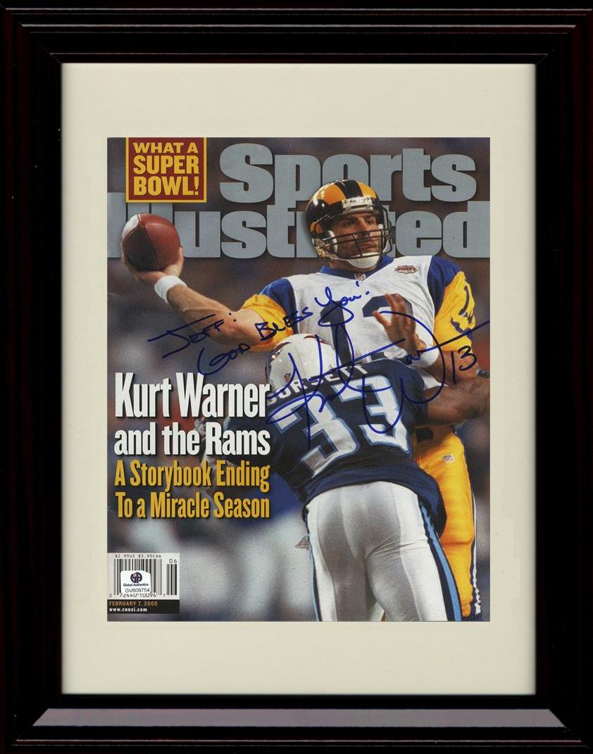 Unframed Kurt Warner - Los Angeles Rams Autograph Promo Print - Sports  Illustrated Super Bowl
