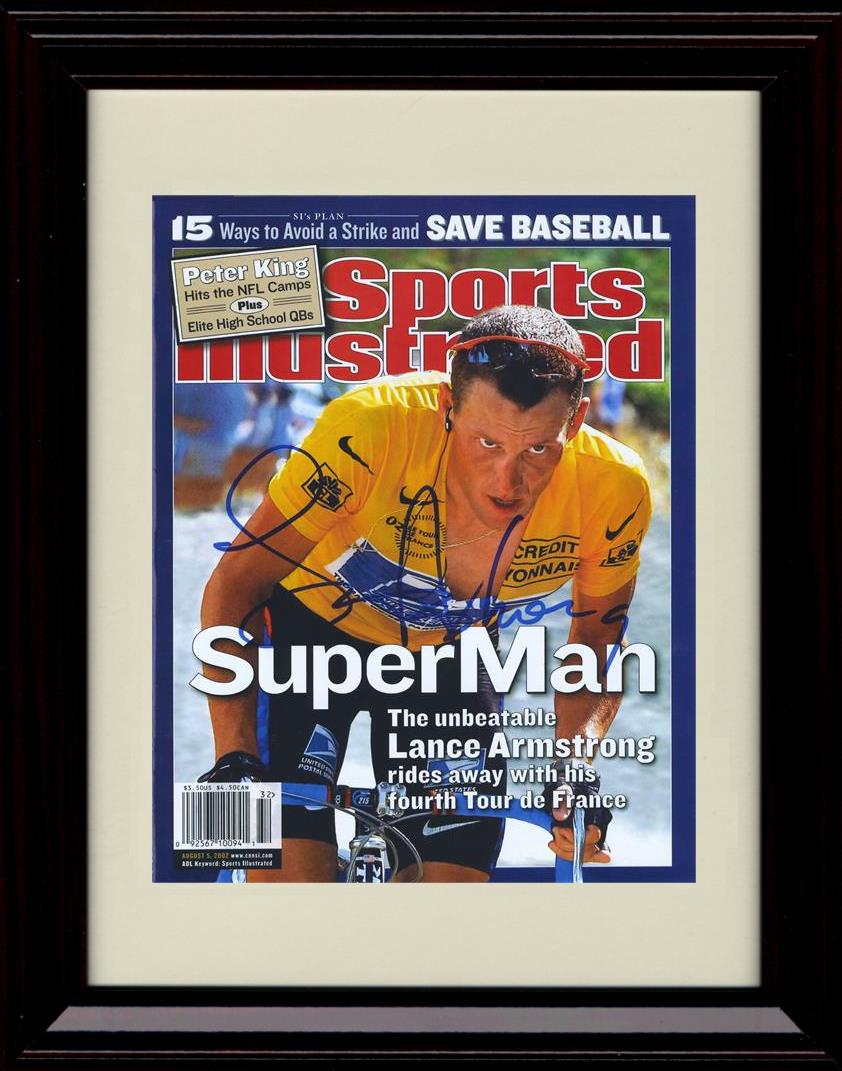 Unframed Lance Armstrong Autograph Promo Print - Super Man Unframed Print - Other FSP - Unframed   