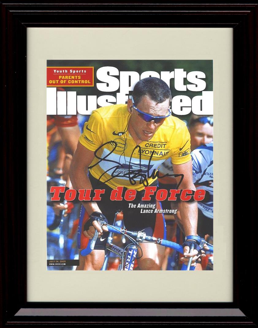 Unframed Lance Armstrong Autograph Promo Print - Tour de Force Unframed Print - Other FSP - Unframed   