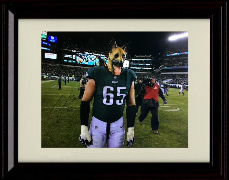 Unframed Lane Johnson - Philadelphia Eagles Autograph Promo Print - Underdog Unframed Print - Pro Football FSP - Unframed   