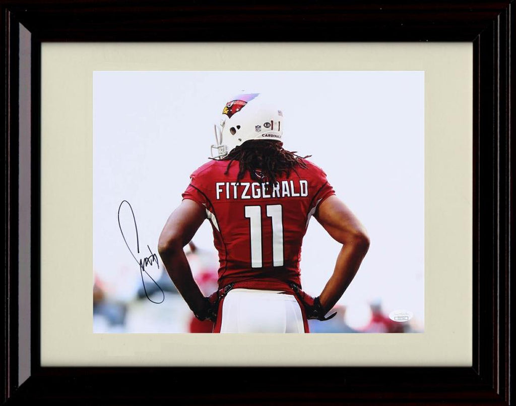 Larry Fitzgerald Autographed Framed Cardinals Jersey - The Stadium