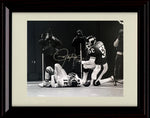 Unframed Lawrence Taylor - New York Giants Autograph Promo Print - LT Dominating Black and White Unframed Print - Pro Football FSP - Unframed   