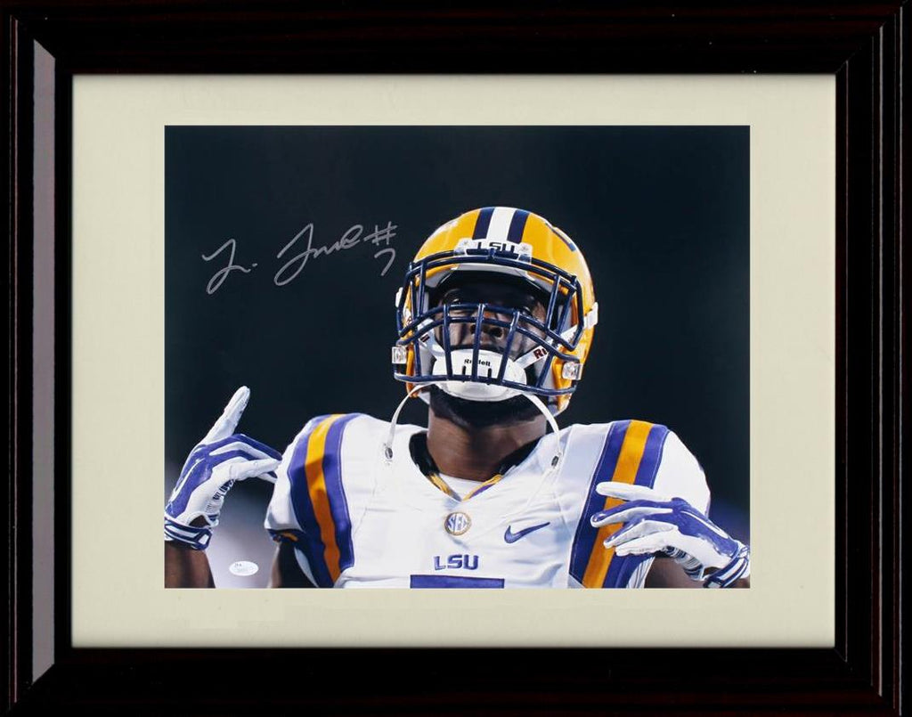 Unframed Leonard Fournette Autograph Promo Print - LSU Tigers- Head And Shoulders Shot Unframed Print - College Football FSP - Unframed   